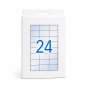Apli transparent permanent labels 70 x 37 mm, 10 sheets