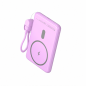 Leotec Wireless Power Bank 5000 mAh 20W Pink