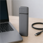 Boîtier externe Aisens M.2 SATA/NVMe vers USB 3.2 Gen 2, gris