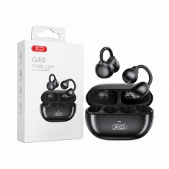 XO G40 Pearl Clip TWS Bluetooth 5.3 Noir