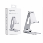 Support de bureau Aisens XL réglable à 2 pivots pour smartphone et tablette, argent