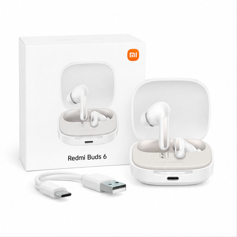 Xiaomi Redmi Buds 6 Bluetooth 5.4 Earbuds White