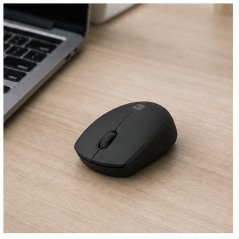 Natec Stork Souris sans fil noire 1600 DPI