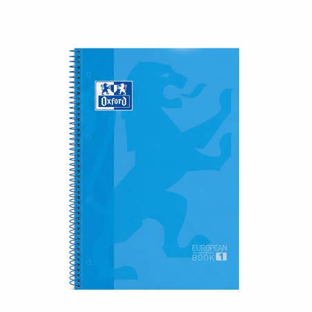 Oxford Europeanbook 1 A4+ quadrillé 5x5 mm, turquoise, 80 feuilles