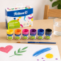 Pelikan Set de 6 gouaches 40 ml avec pinceau n° 4