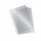 Ingraf Pack of 100 Folio Multi-Punched Transparent Sleeves 70 Microns Crystal Finish