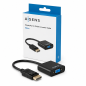 Convertisseur Aisens DisplayPort vers SVGA 15 cm noir