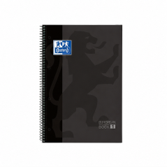 Oxford Europeanbook 1 A4+ Spiral Notebook Black