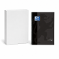 Oxford Europeanbook 1 A4+ Spiral Notebook, 5x5 mm Grid, Black, 80 Sheets