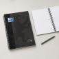Oxford Europeanbook 1 Cahier spirale A4+, quadrillage 5 x 5 mm, noir, 80 feuilles