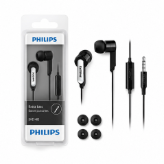 Philips SHE1405BK In-ear Headphones with Mic