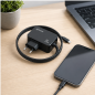 Chargeur Aisens GaN 65W USB-C PD3.0 1,8 m noir