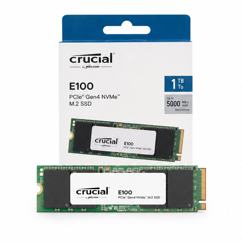 Crucial E100 1 To SSD M.2 NVMe PCIe 4.0