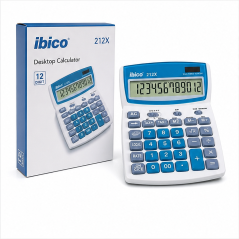 Ibico 212X Desktop Calculator, 12-Digit LCD