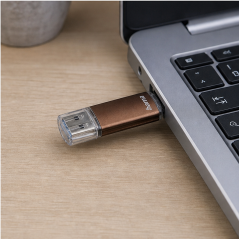 Clé USB Hama Laeta 32 Go USB 3.2 bronze