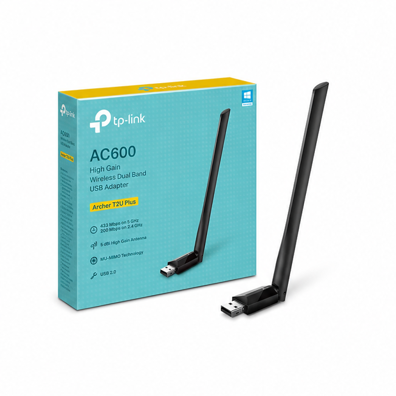 TP-Link Archer T2U Plus Adaptateur USB Wi-Fi AC600 double bande