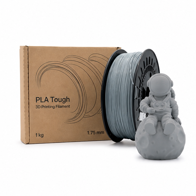 3D PLA Tough Filament 1.75 mm 1 kg Gray