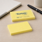 Tartan bloc de notes adhésives 76 x 127 mm, jaune clair, lot de 12