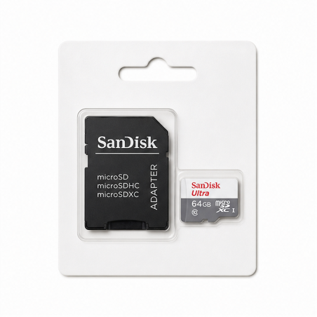 SanDisk Ultra microSDXC 64 Go avec adaptateur SD