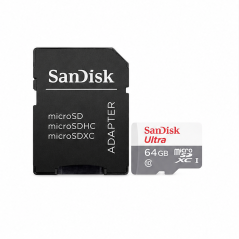 SanDisk Ultra microSDXC 64 Go avec adaptateur SD