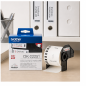 Brother DK-22251 continuous paper label roll, 62 mm x 15.24 m, black/red on white