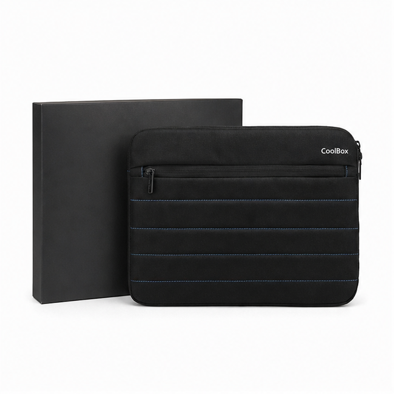 CoolBox 13″ padded water-resistant laptop sleeve black