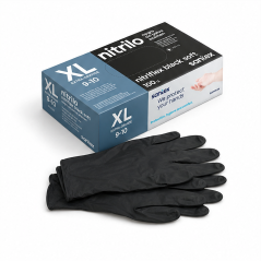 Santex Nitriflex Black Soft, gants nitrile XL x100