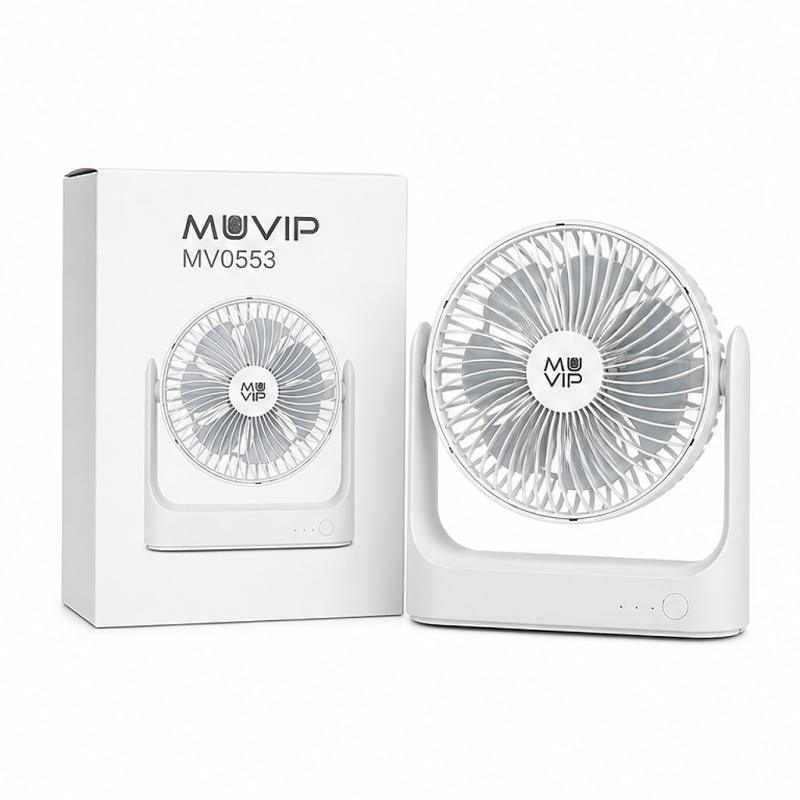 Muvip Portable Table Fan 5.5W 18 cm White