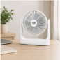 Muvip Ventilateur de table portable 5,5 W 18 cm blanc