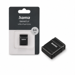 Hama Smartly 64 GB USB Flash Drive, Black