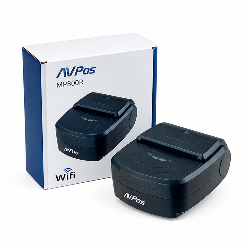 AVPos MP800R Wi‑Fi Portable Thermal Receipt Printer