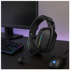 Coolsound G12 casque gaming Bluetooth Wi-Fi noir