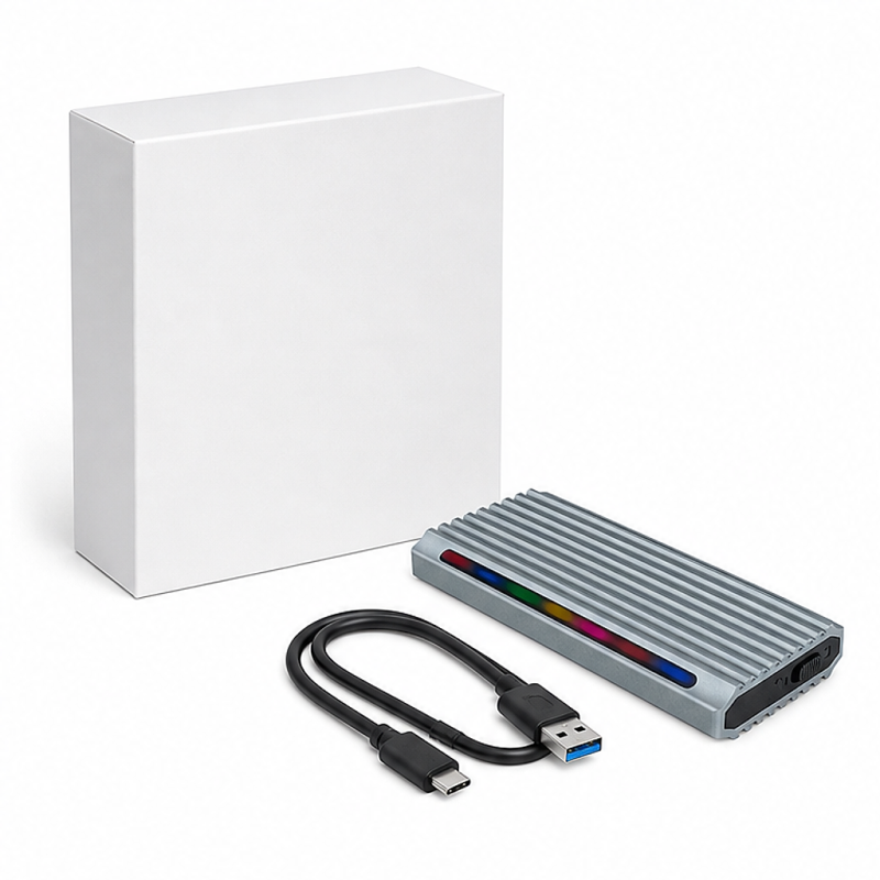 Boîtier externe SSD M.2 Tooq Shinobi USB-A 3.1 Gen 2 RGB