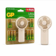 GP Ultra Alcaline 12 AA + 12 AAA avec ventilateur