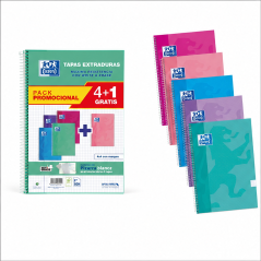 Oxford School Write&Erase Pack 4+1 80 feuilles folio