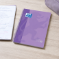 Oxford Europeanbook 1 cahier spirale A4+ quadrillé 5x5 mm 80 feuilles malva