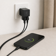 TechOneTech chargeur mural double + câble USB-C