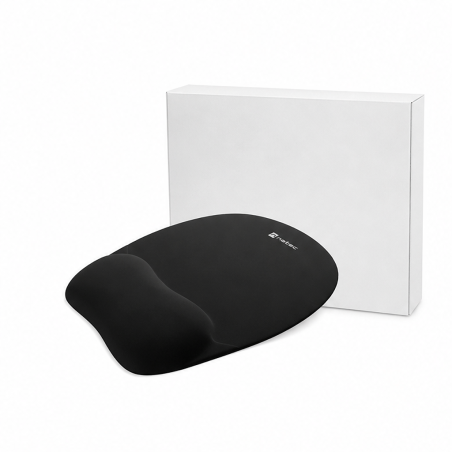 Natec Chipmunk tapis de souris ergonomique noir