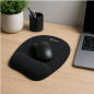 Natec Chipmunk Black Mouse Pad with Wrist Rest