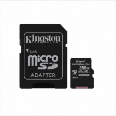 Kingston Canvas Select Plus microSDXC 256 Go avec adaptateur SD