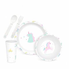 Safta Unicornio Kids Tableware Set | BPA-Free PVC