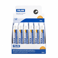 Milan Correcteur Mini 5 ml à pointe métallique - lot de 12