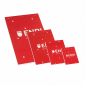 Enri Bloc de notes A5 80 feuilles 4x4 rouge - lot de 5