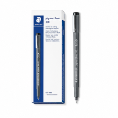 Staedtler Pigment Liner 308 0,5 mm noir - lot de 10
