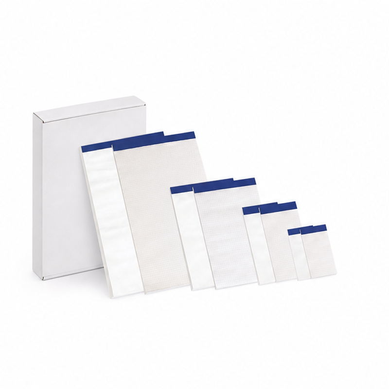 Enri Stapled A6 Notepad, 80 Plain Sheets - pack of 10