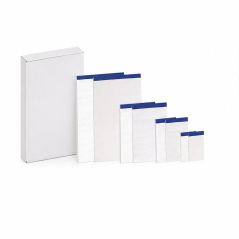 Enri Bloc-notes A6 agrafé, 80 feuilles lisses - lot de 10