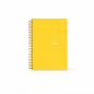 Enri Fº Hard Cover Spiral Notebook, plain, 80 sheets, assorted - pack of 5
