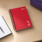 Enri school agenda with spiral, octavo format, day per page - pack of 5