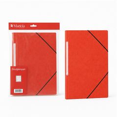 Mariola Red Card Folder, Folio Size - pack of 20
