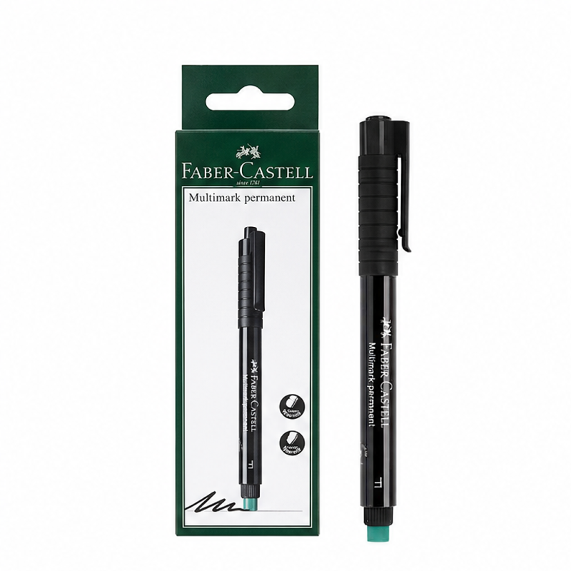 Faber-Castell Multimark black marker 0.6 mm - pack of 10